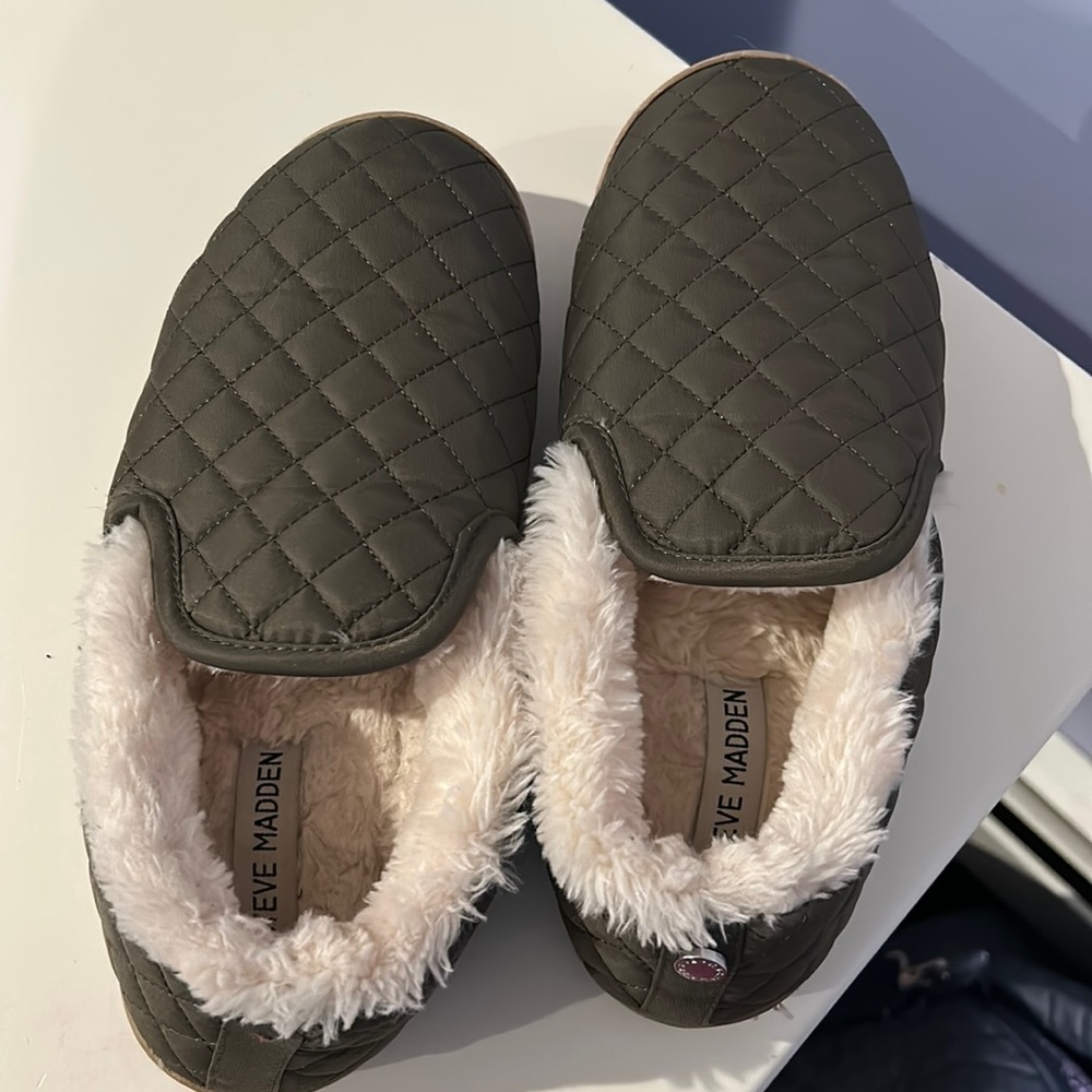 Steve Madden Fur Lined Slip On Shoes